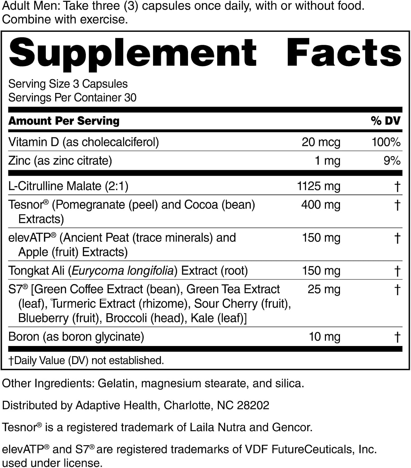 Total-T2 Total Testosterone + N.O. Boost Formula