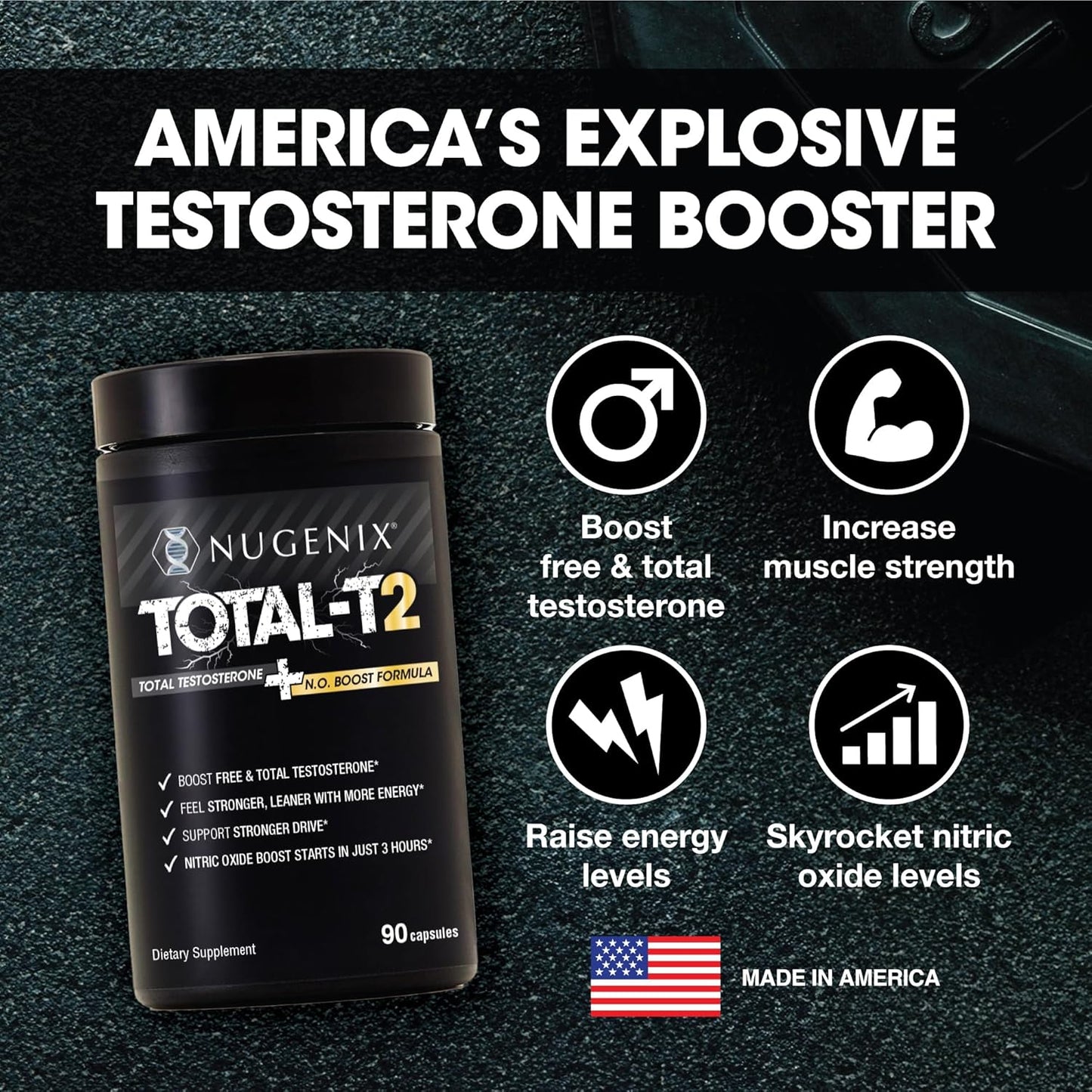Total-T2 Total Testosterone + N.O. Boost Formula